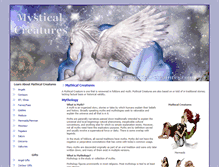 Tablet Screenshot of mystical-creatures.com